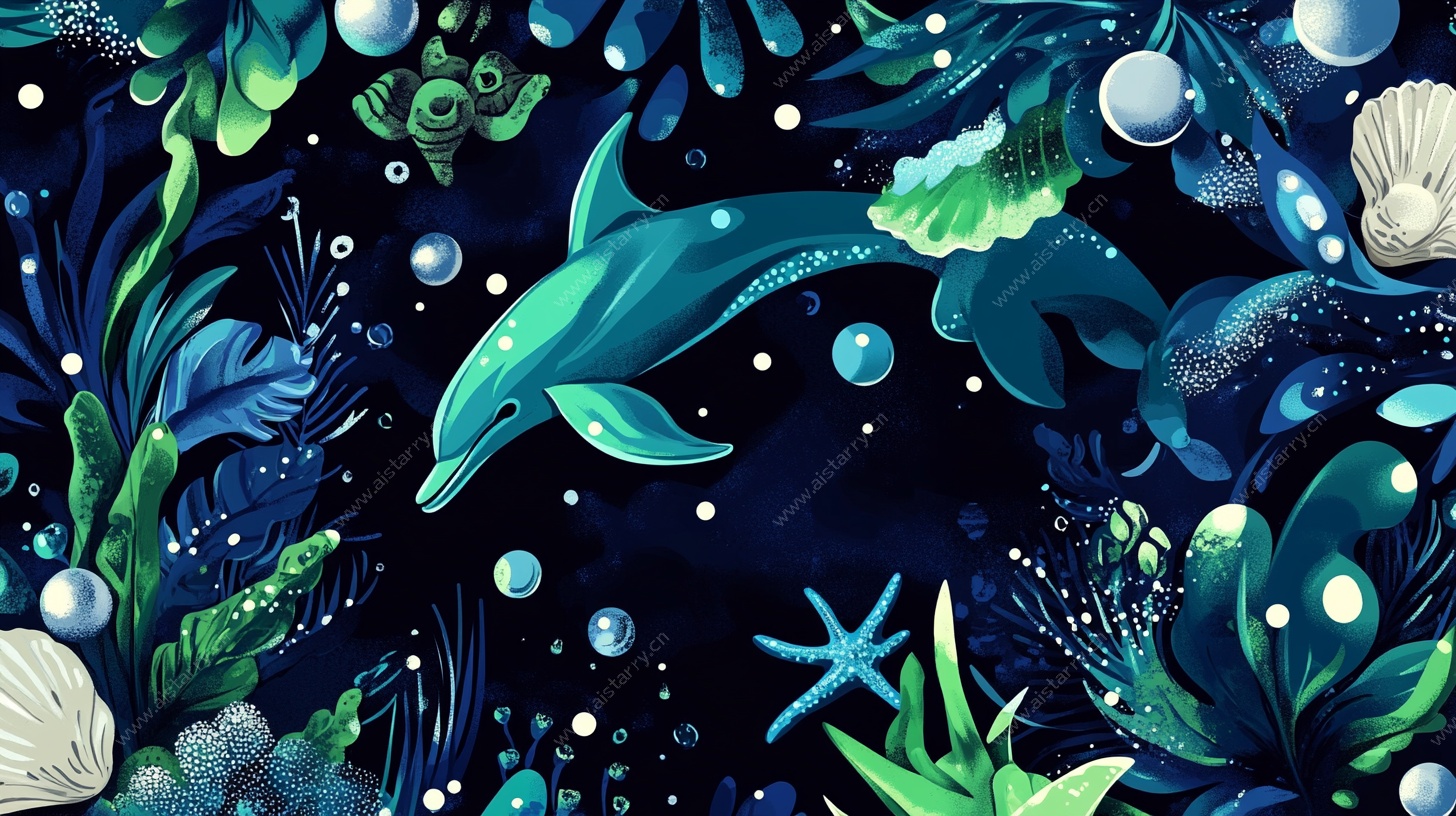 梦幻海底世界插画