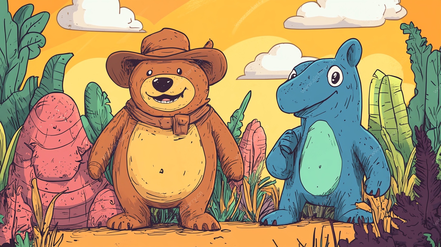 丛林中的动物伙伴