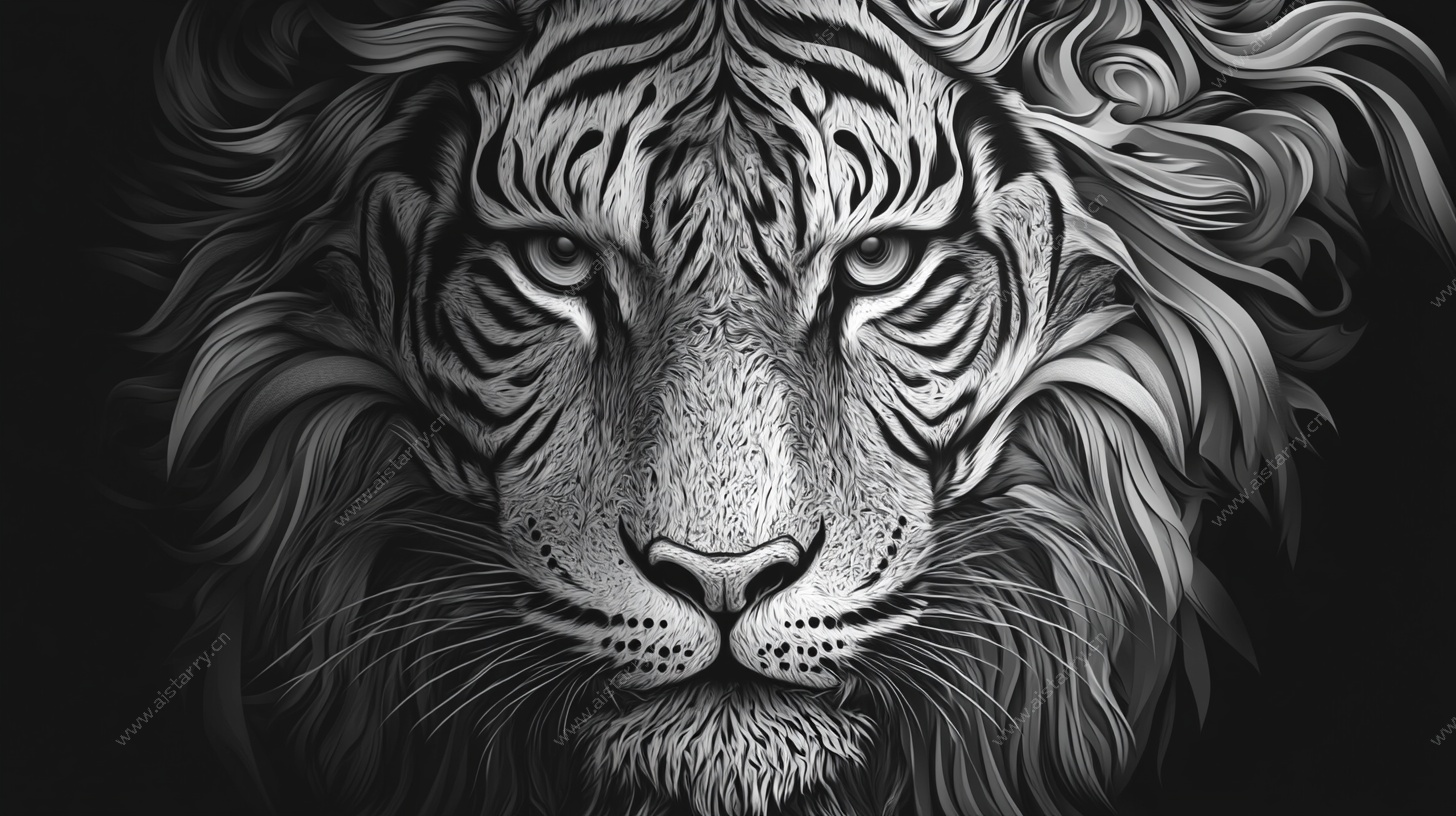 狮虎融合头像