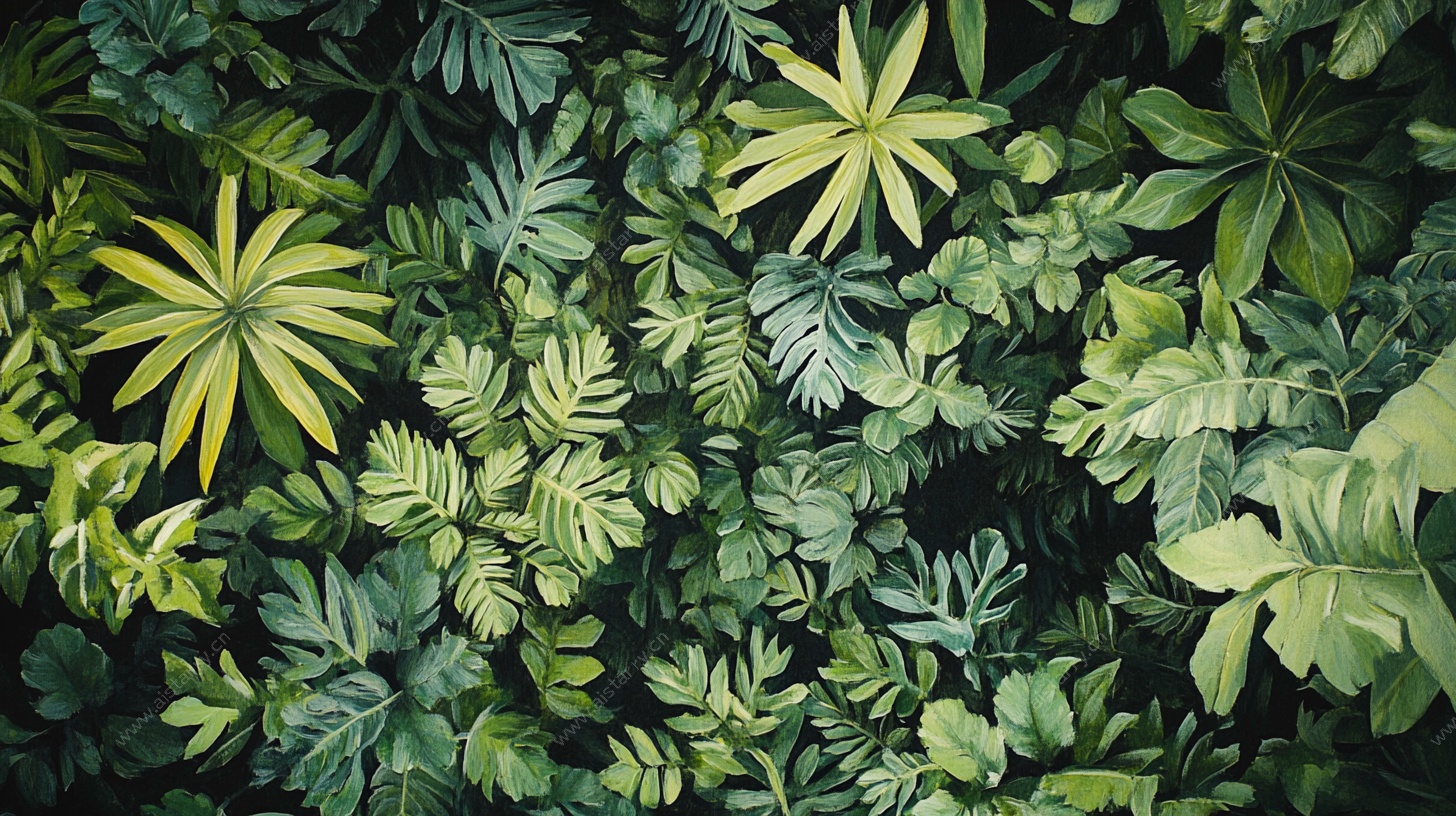 茂密绿植墙 清新自然风