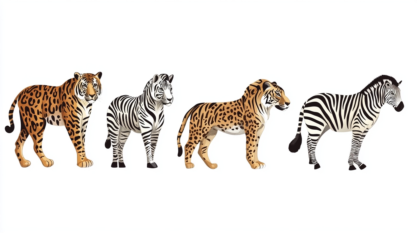 豹与斑马的奇妙同框