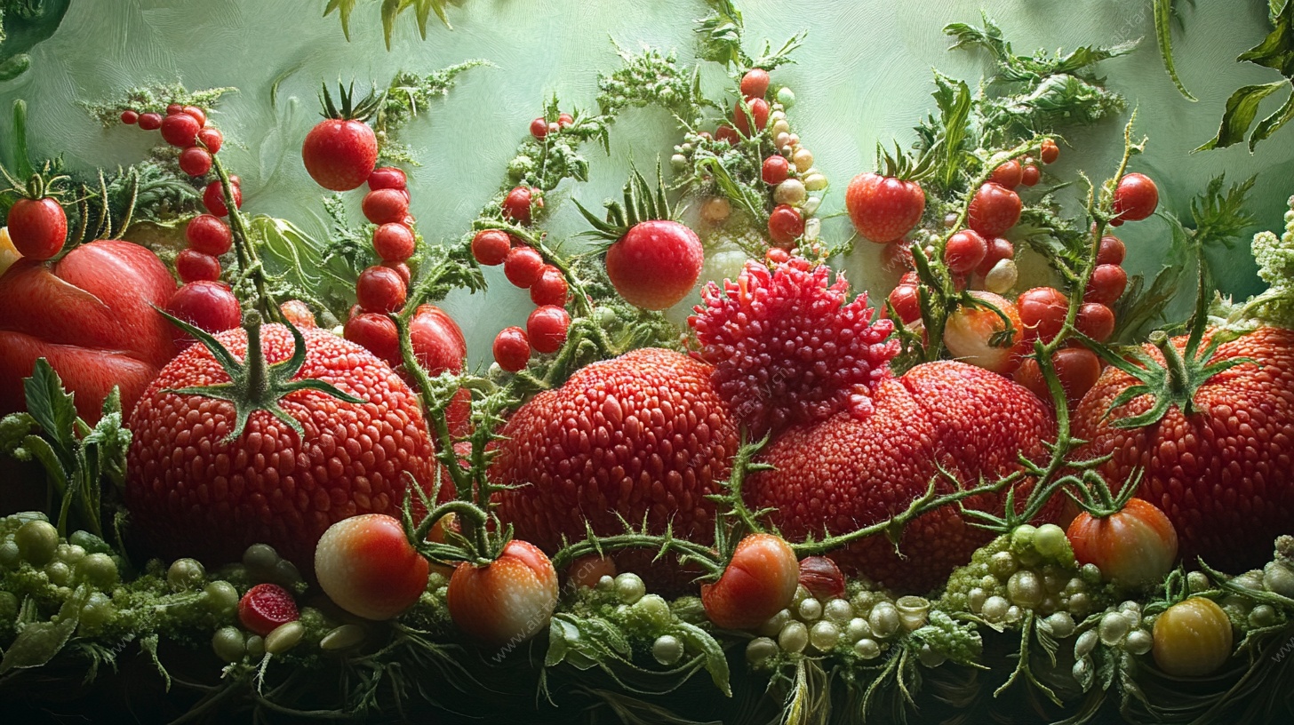 番茄草莓的梦幻蔬果世界