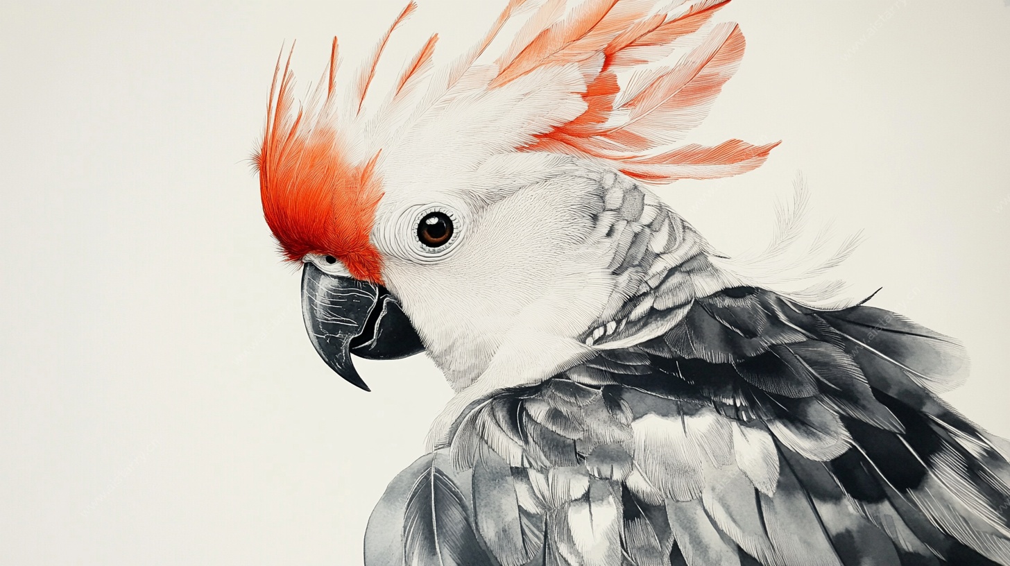 凤头鹦鹉艺术形象