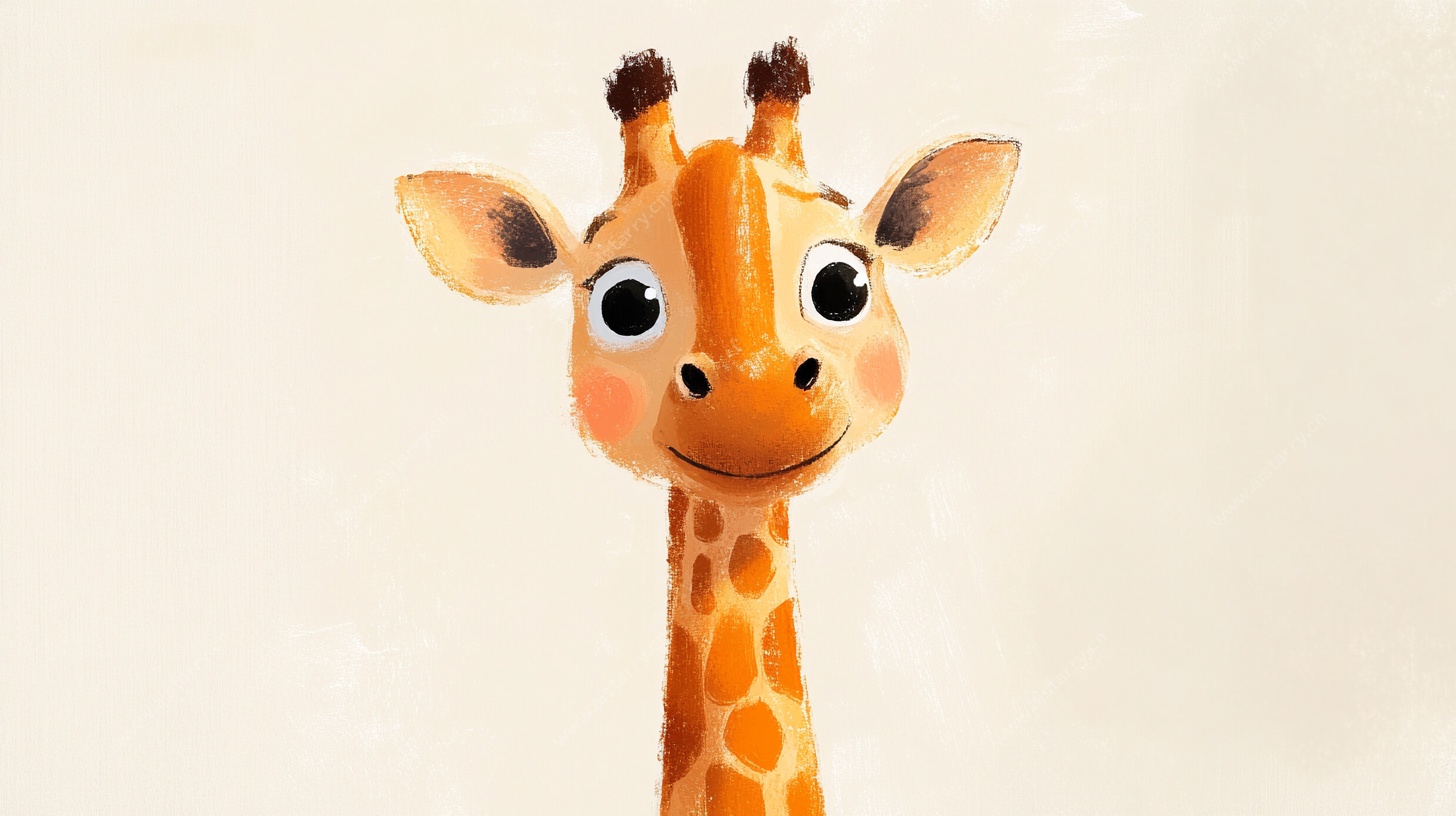 可爱长颈鹿卡通形象