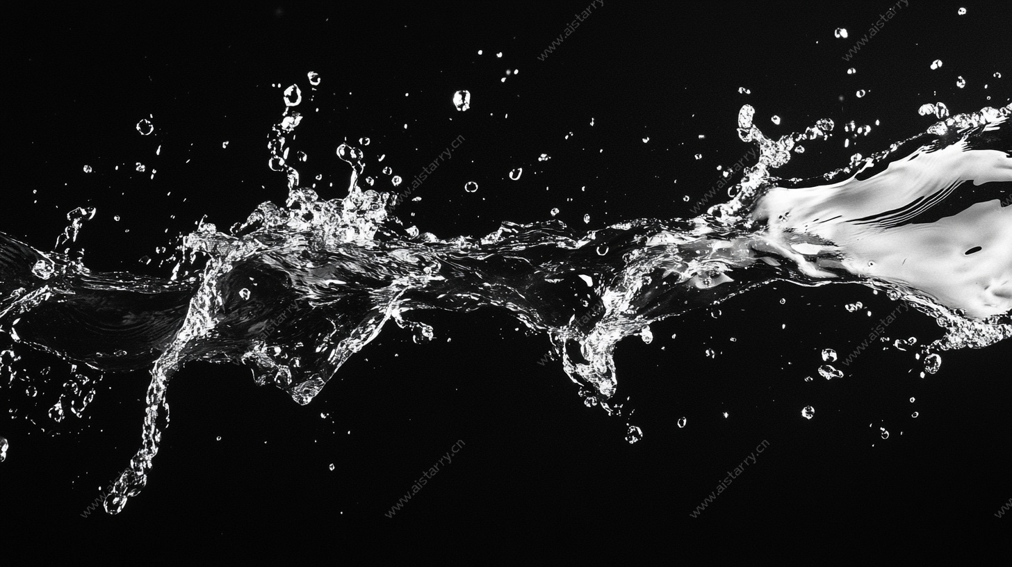 飞溅的灵动水花