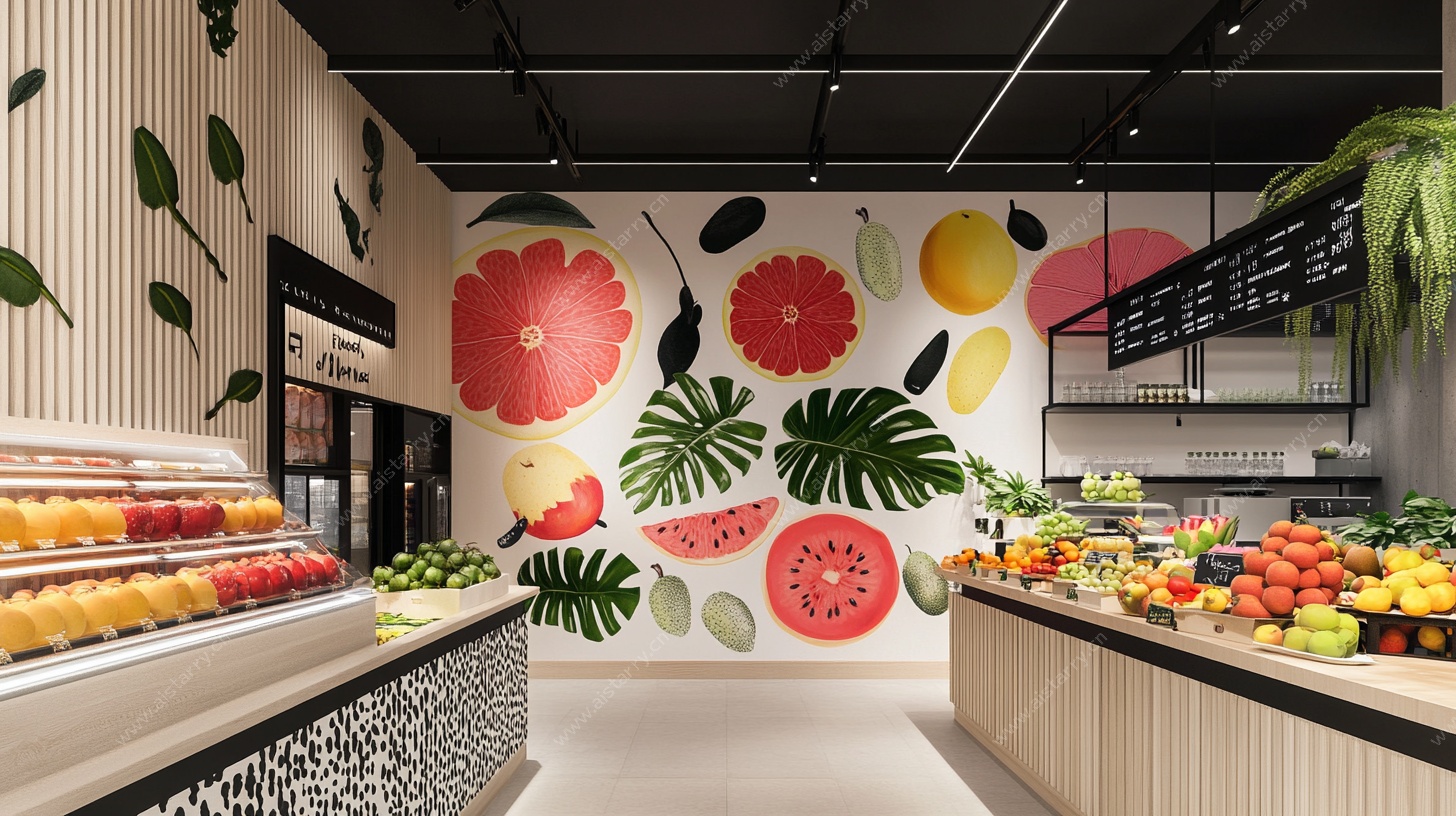 水果主题清新风水果店