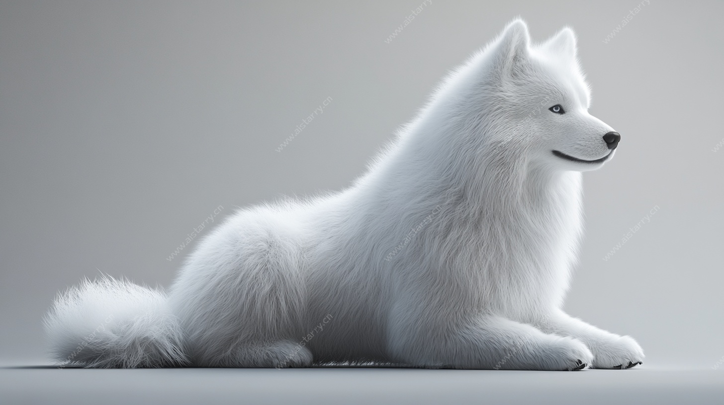 优雅萨摩耶静态写真