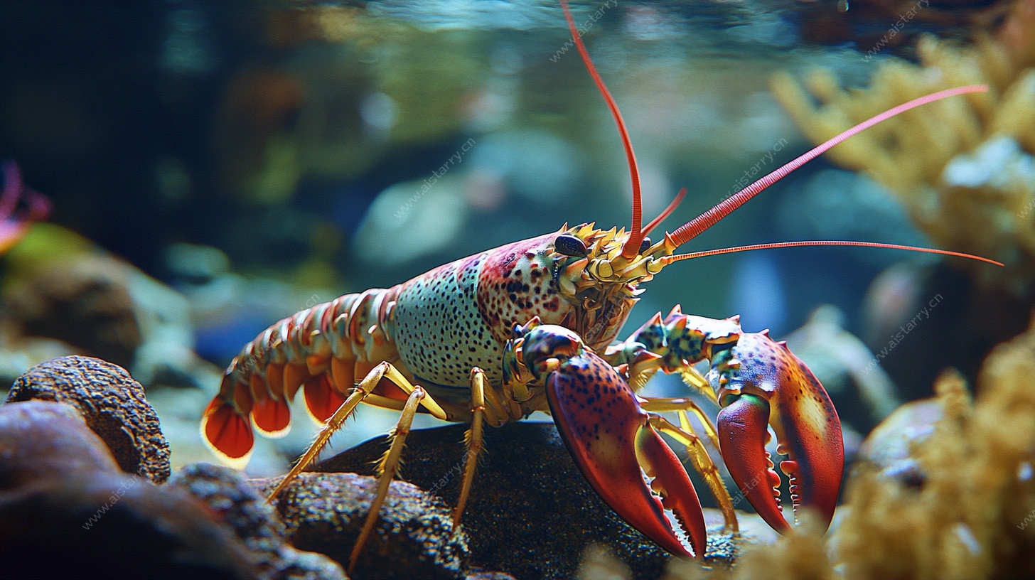 缸中多彩龙虾