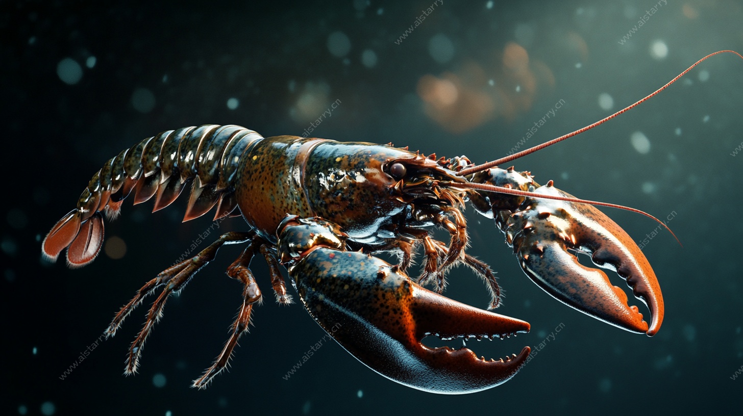 深海大龙虾特写