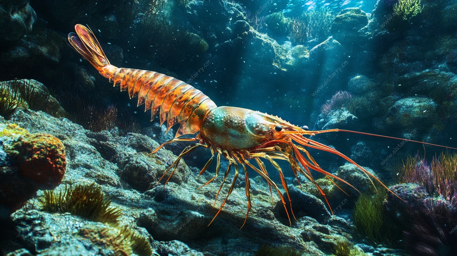 深海中的大龙虾