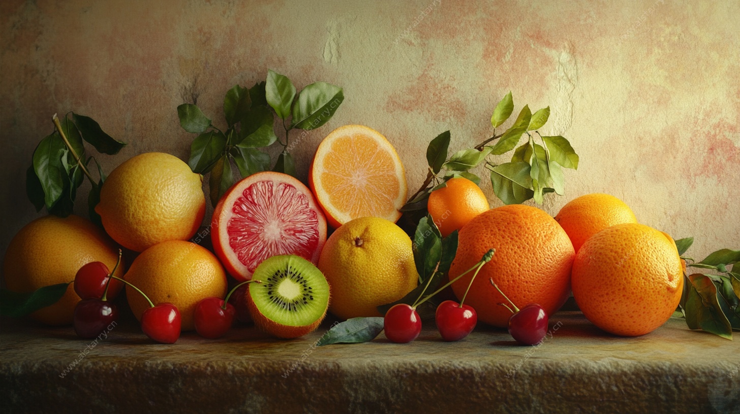 多彩鲜果静物摆拍