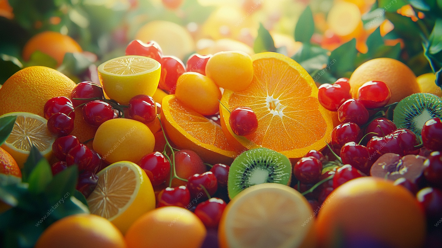 缤纷水果静物图