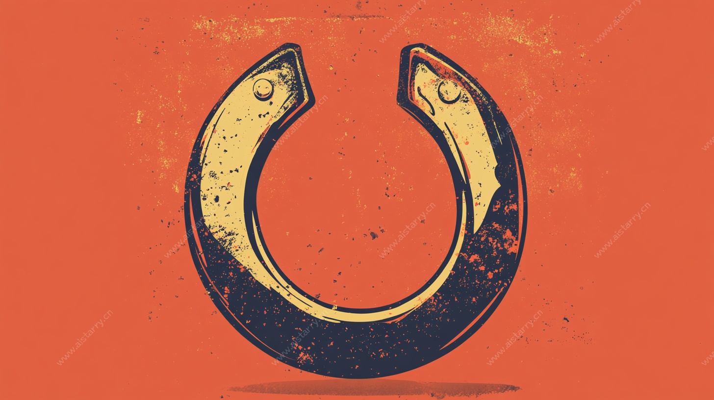 复古风格马蹄铁图标