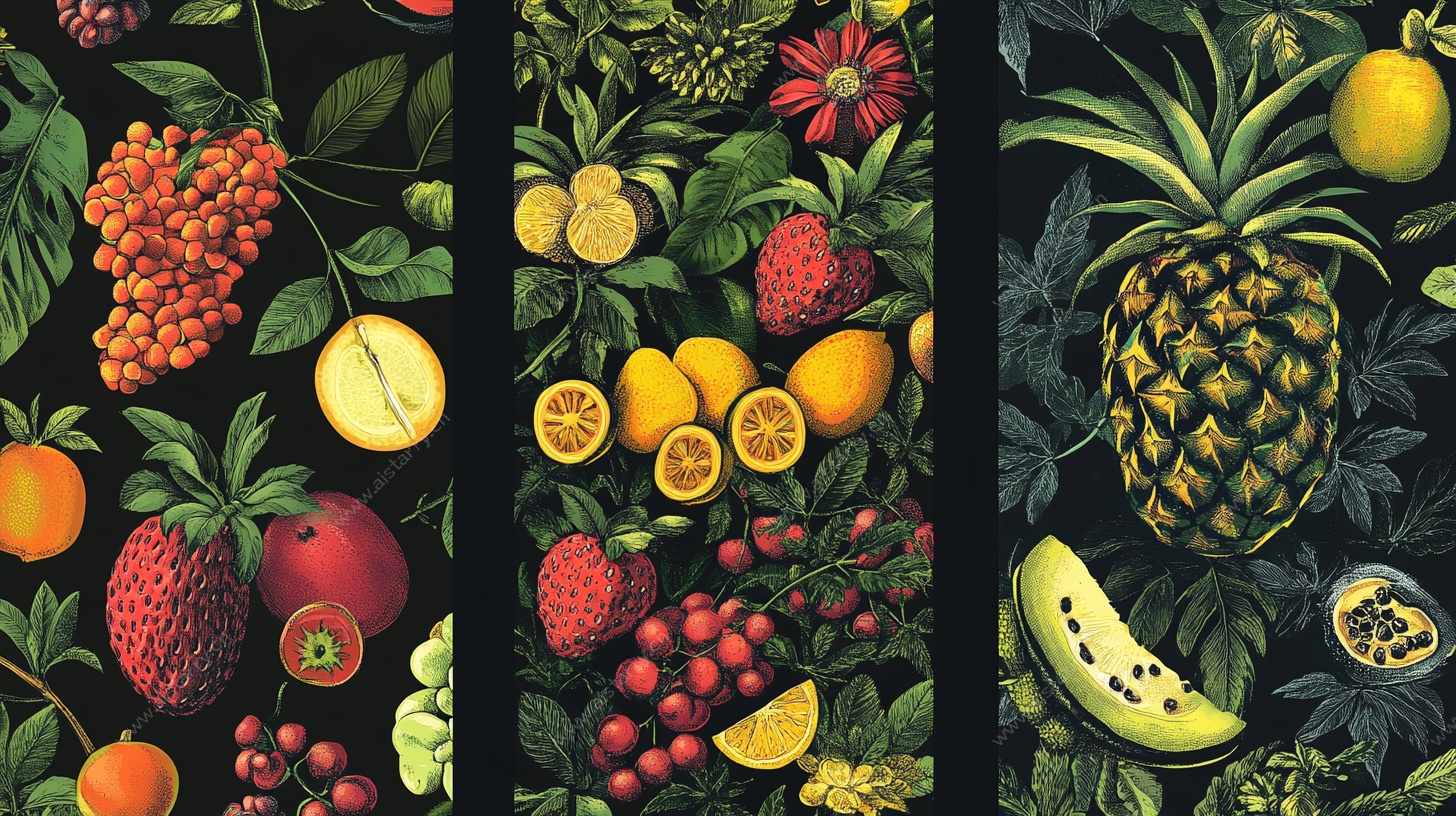 缤纷水果插画