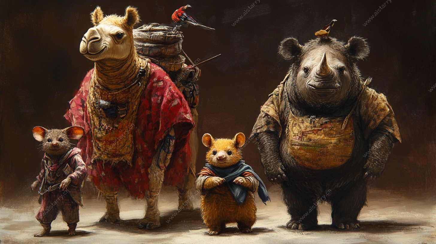 动物冒险小队的奇幻造型