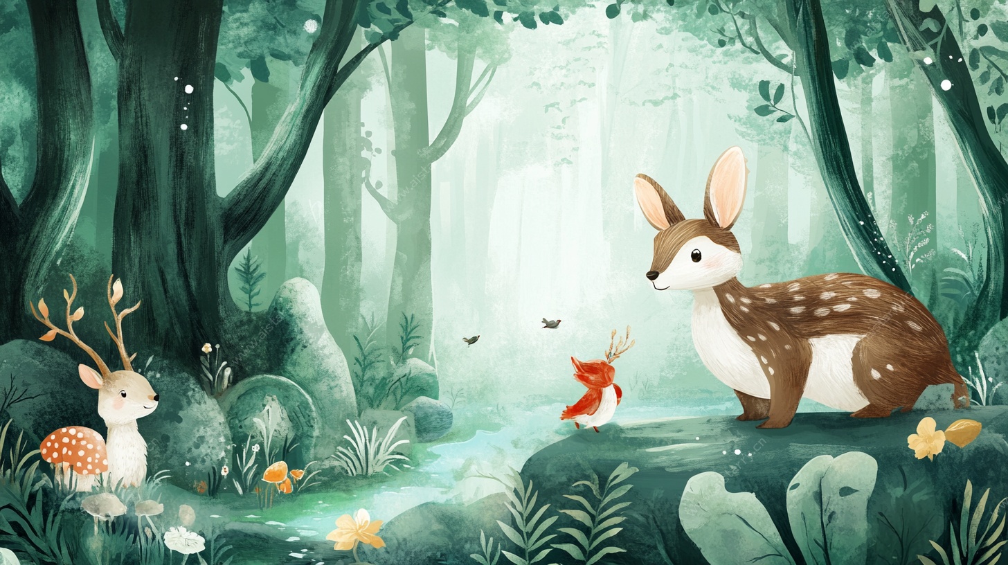 森林中的动物奇遇