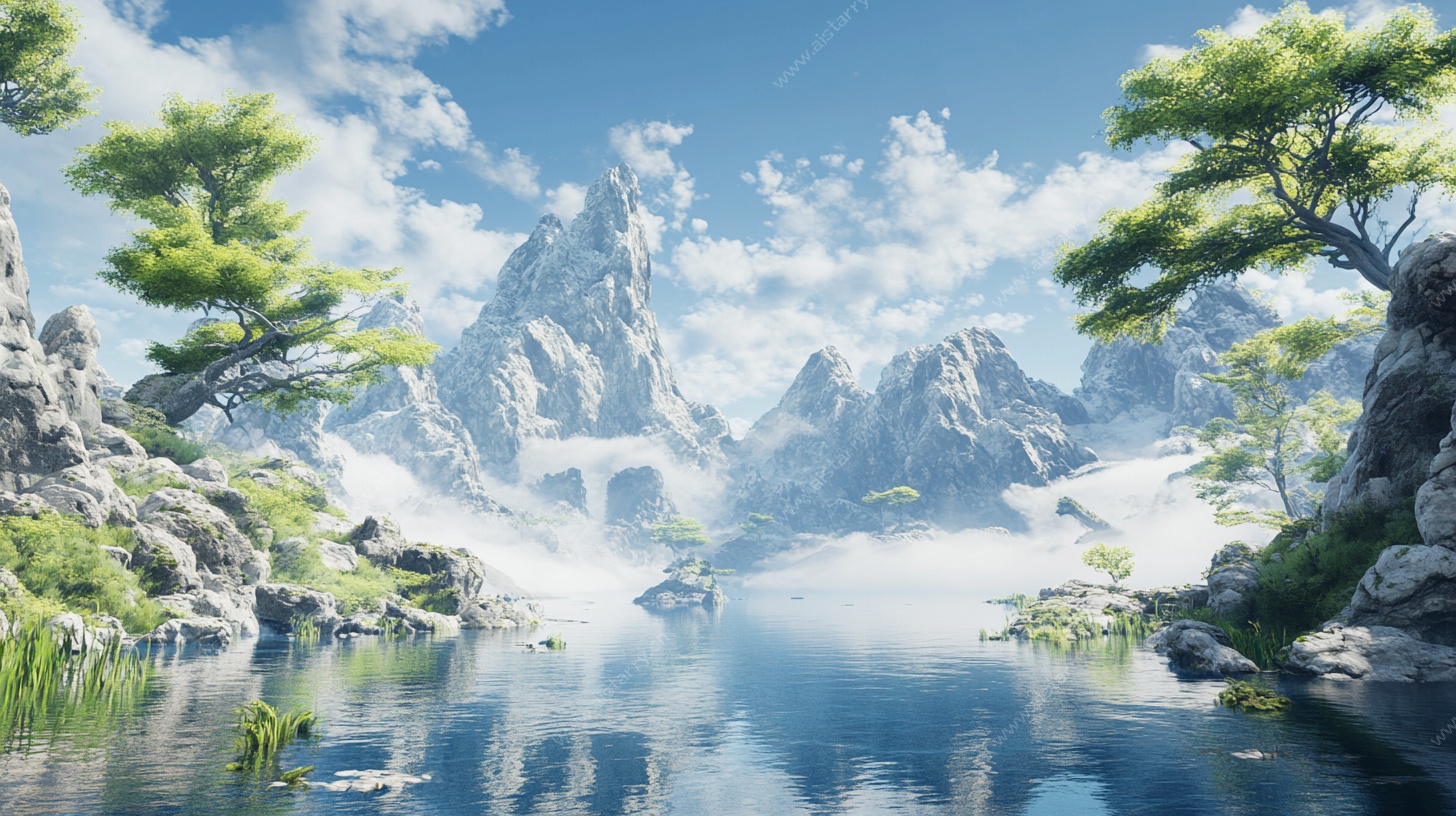 梦幻山水景观图