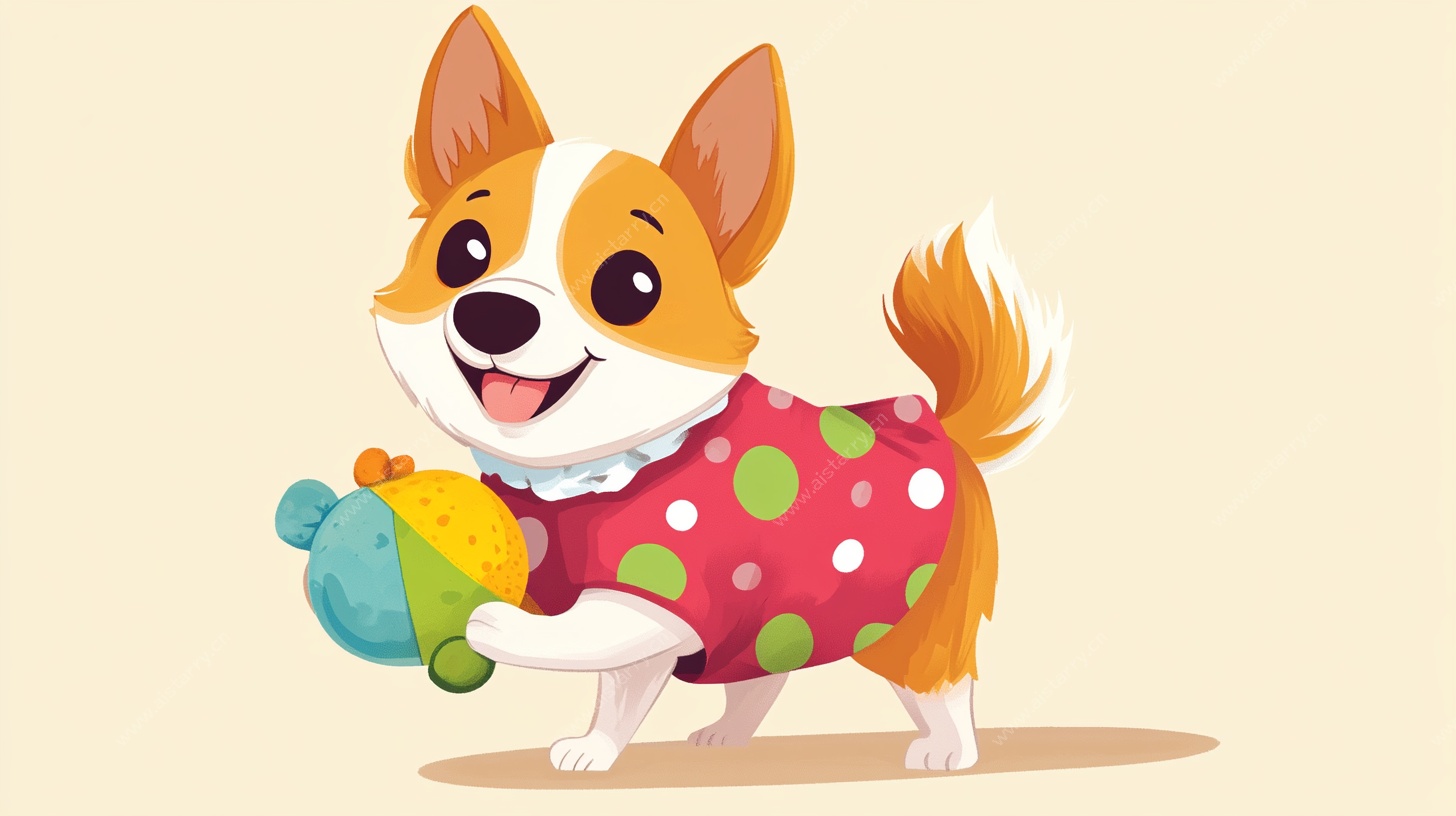 可爱狗狗玩玩具