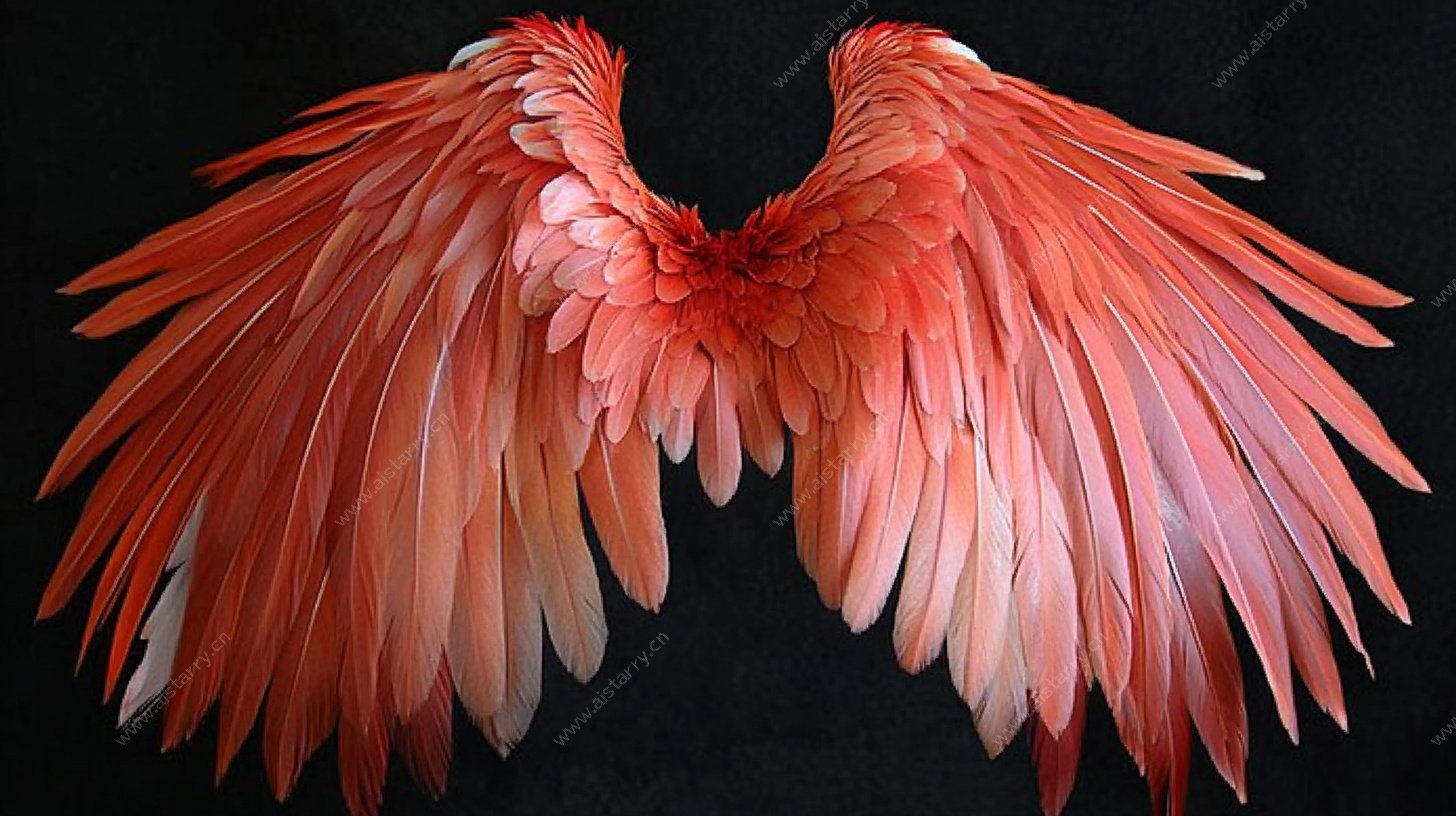 梦幻绯红天使羽翼