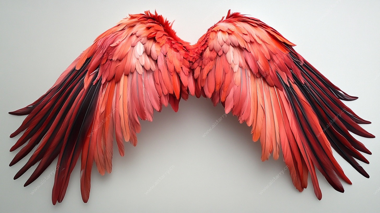 梦幻绯红天使羽翼