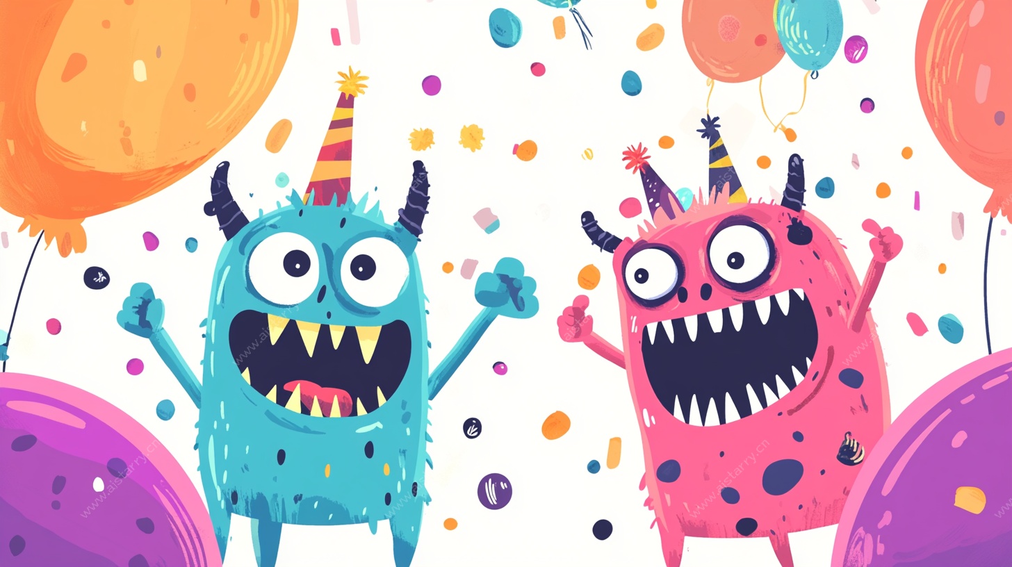 可爱怪兽的欢乐派对