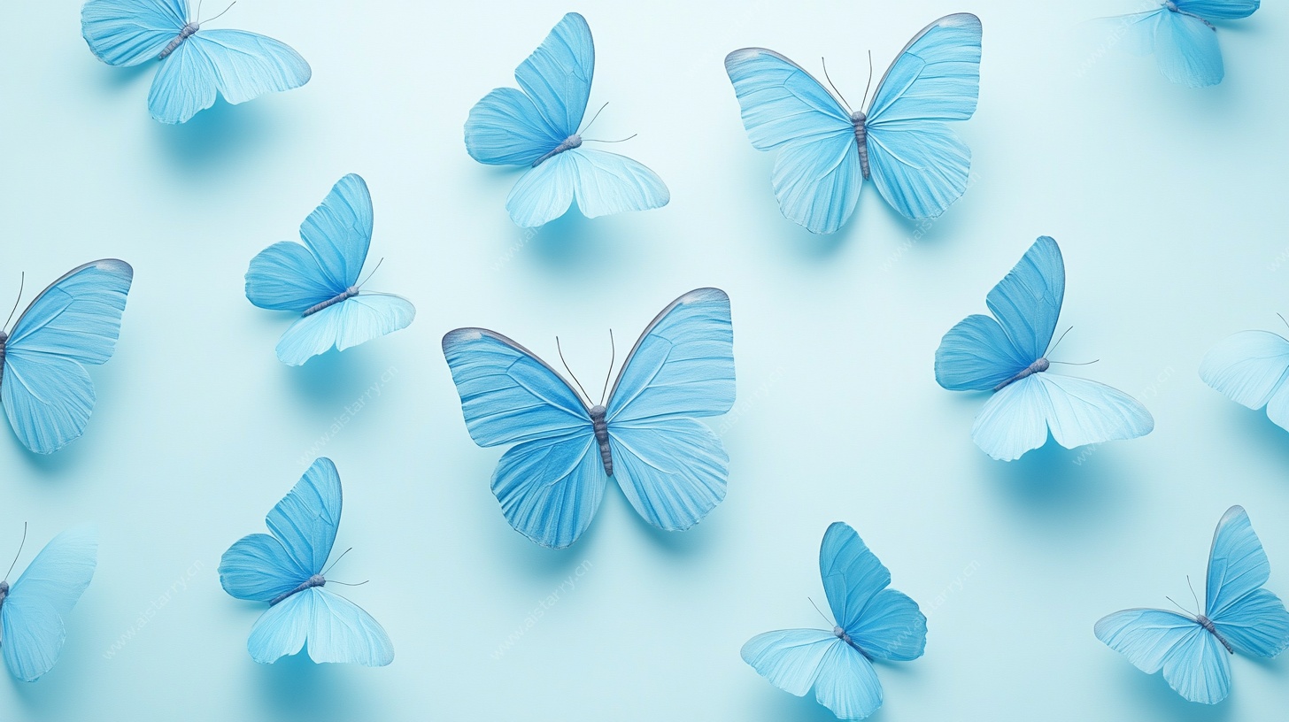 梦幻蓝蝶 轻盈之舞