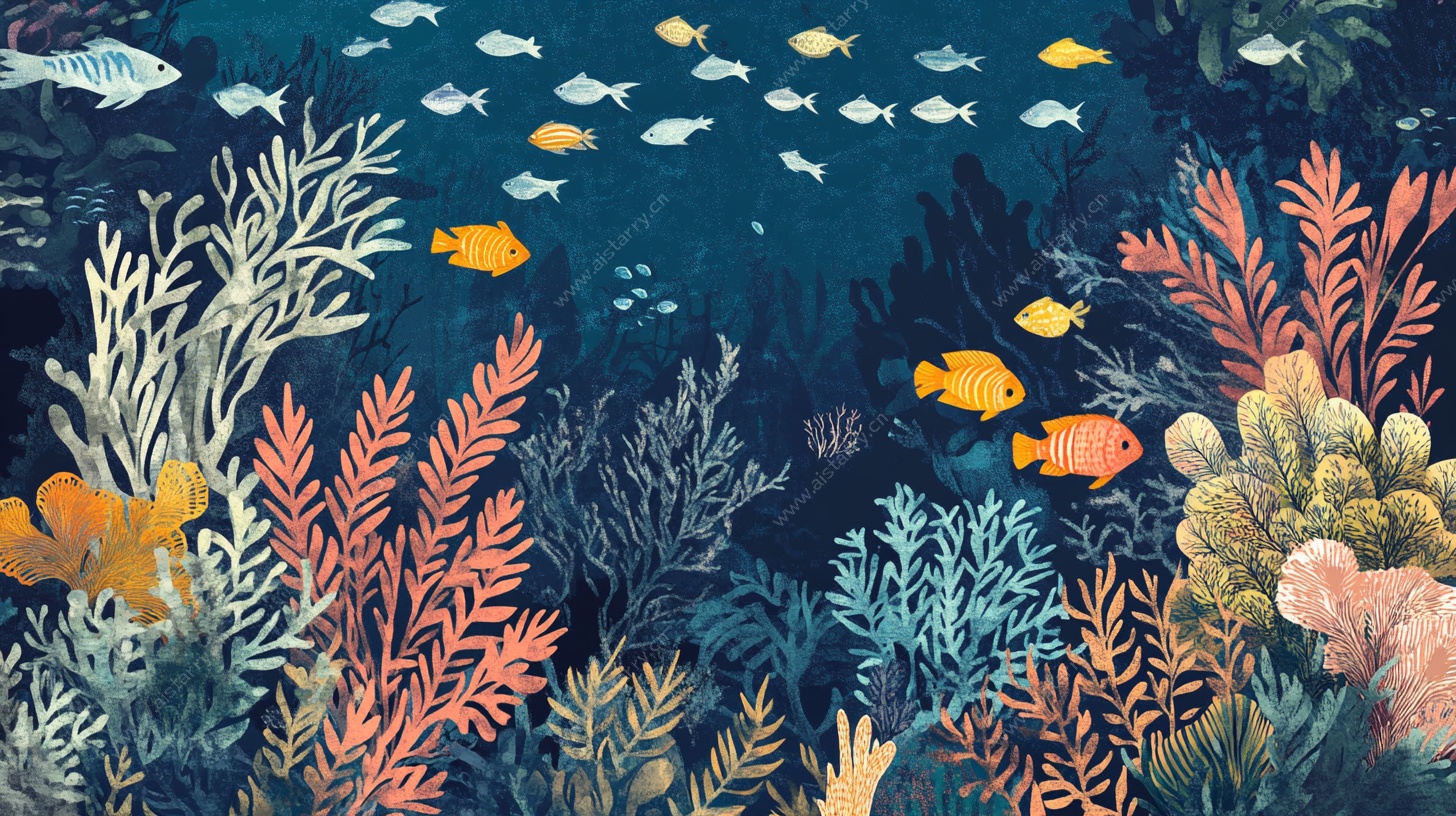 梦幻海底世界插画