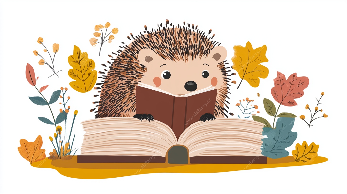 刺猬阅读图