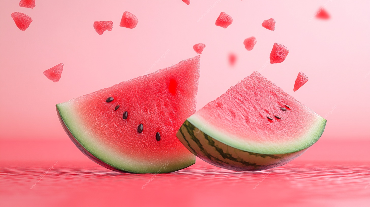 飞舞的西瓜切片