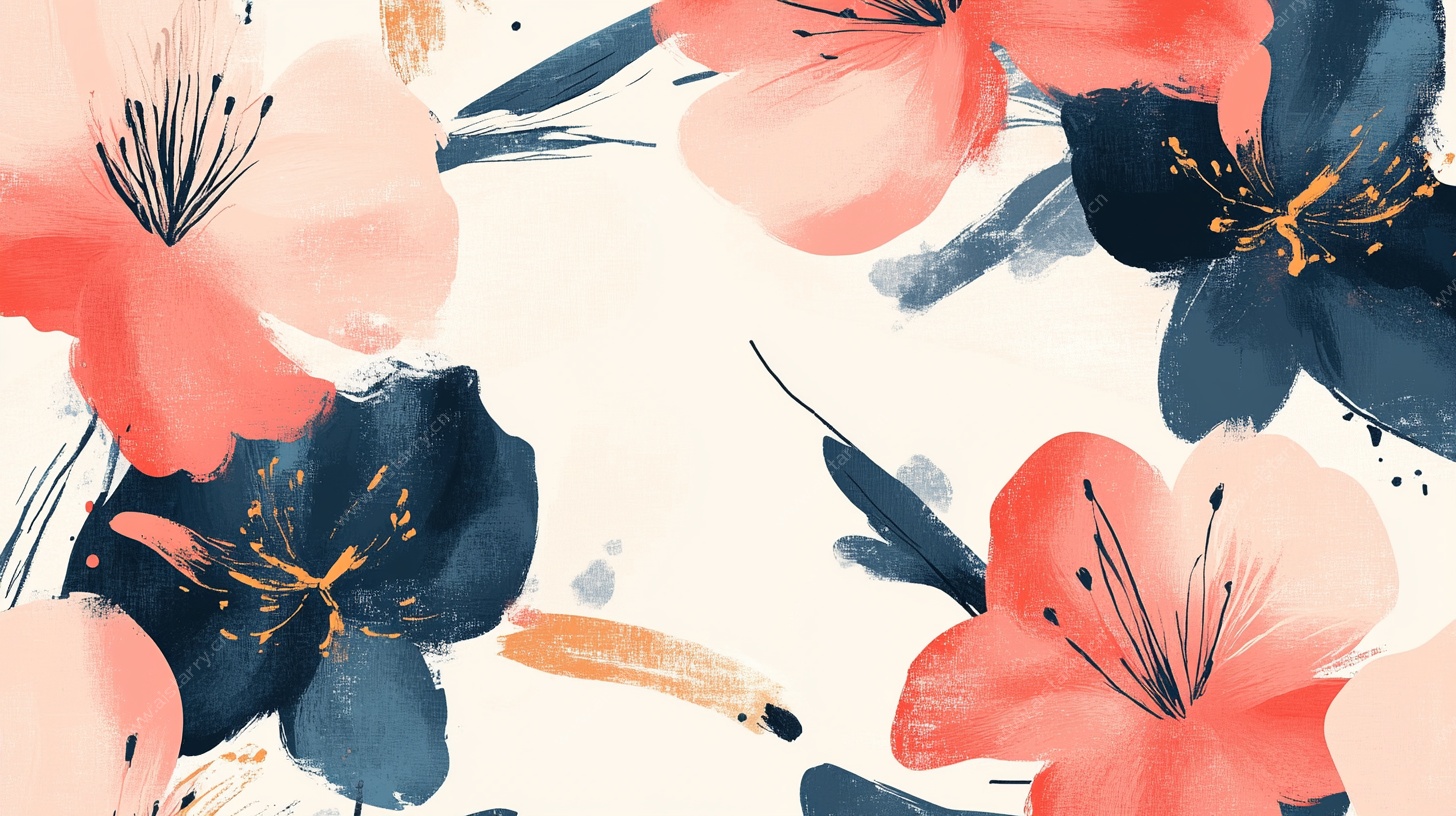 水彩花卉图案设计