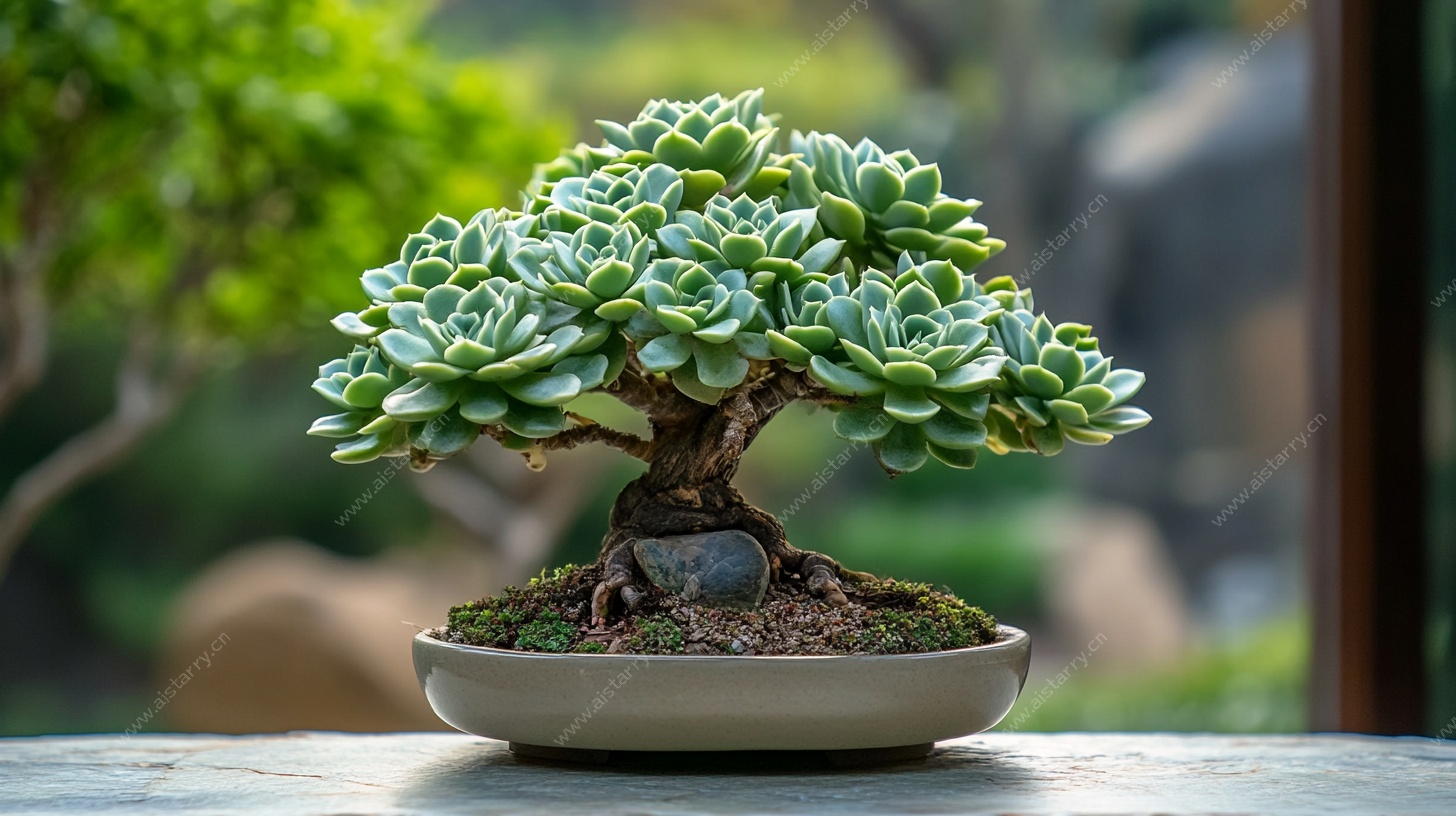 精致多肉盆景艺术之作