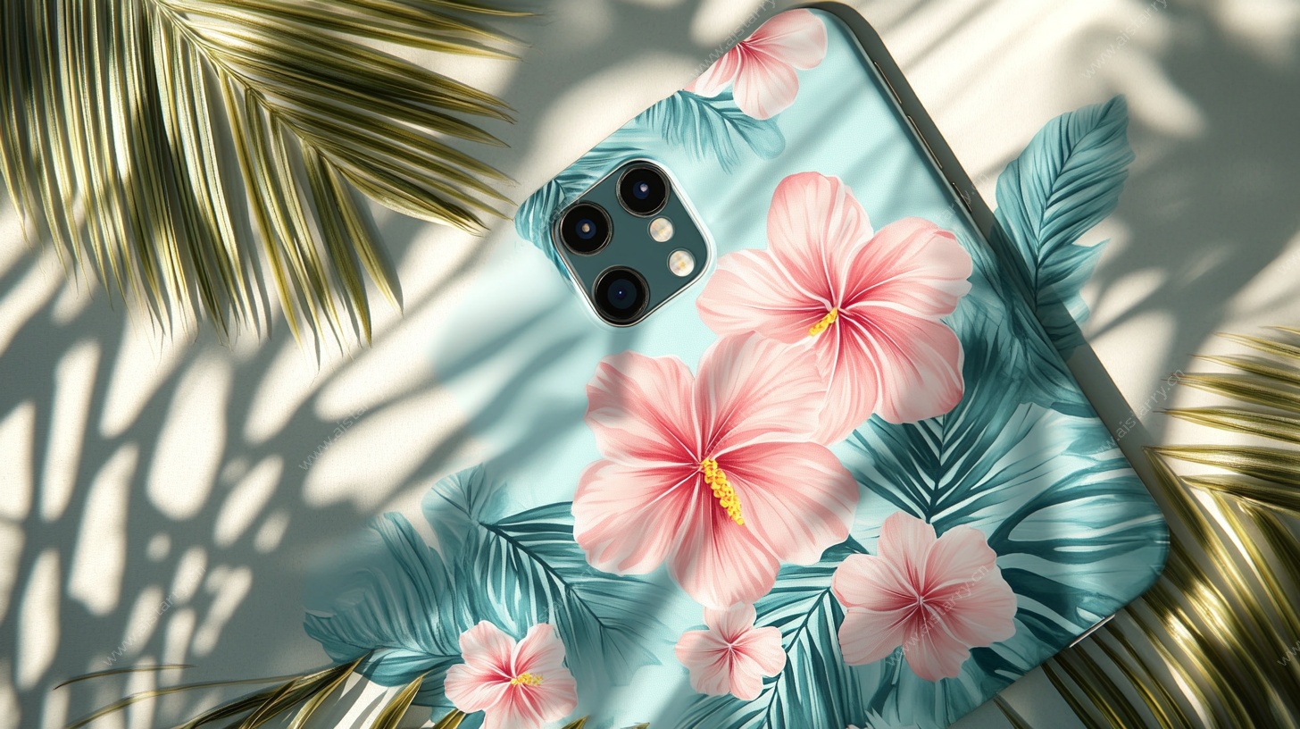 花卉图案手机壳