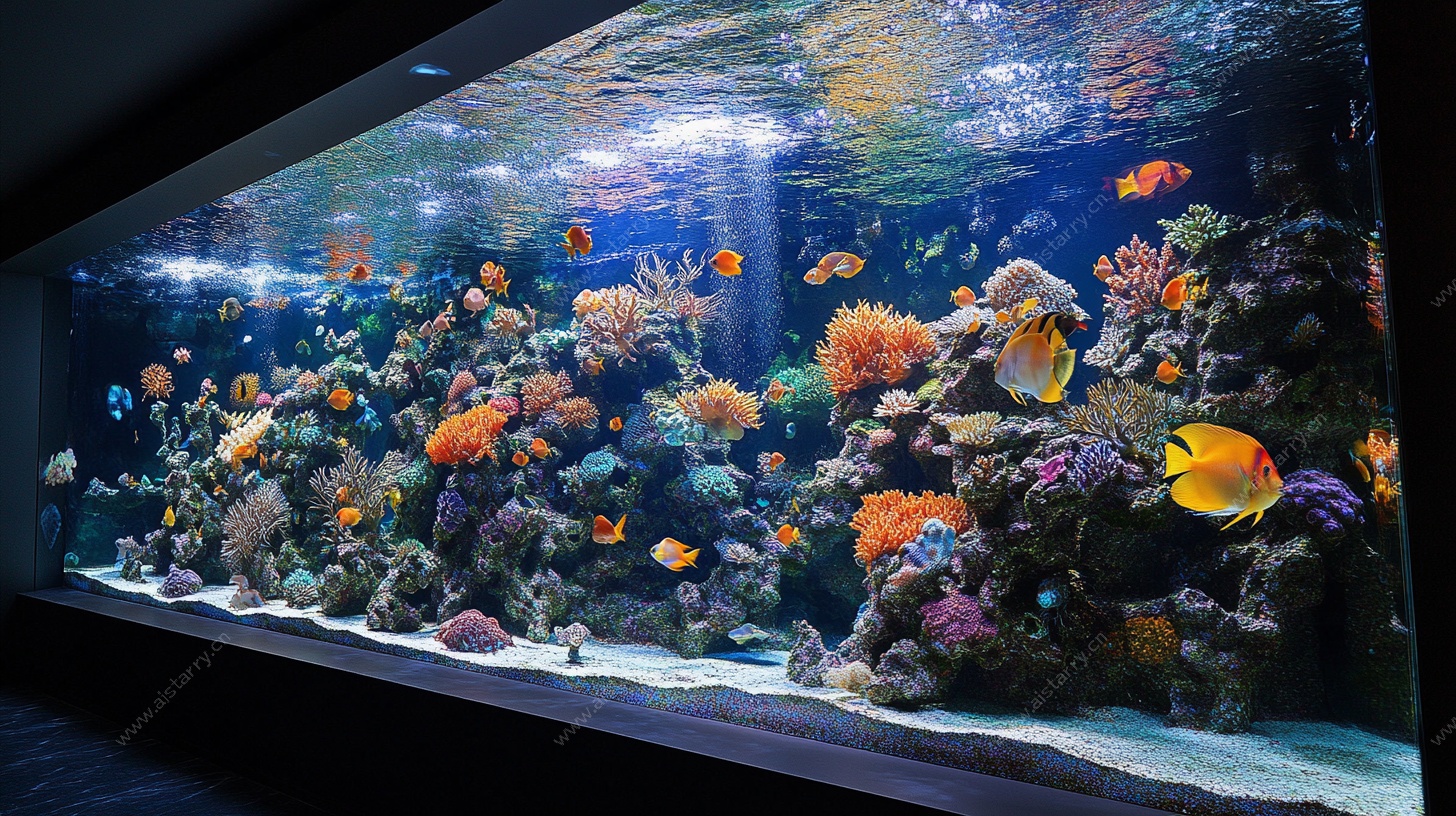 绚丽海底世界水族箱景观