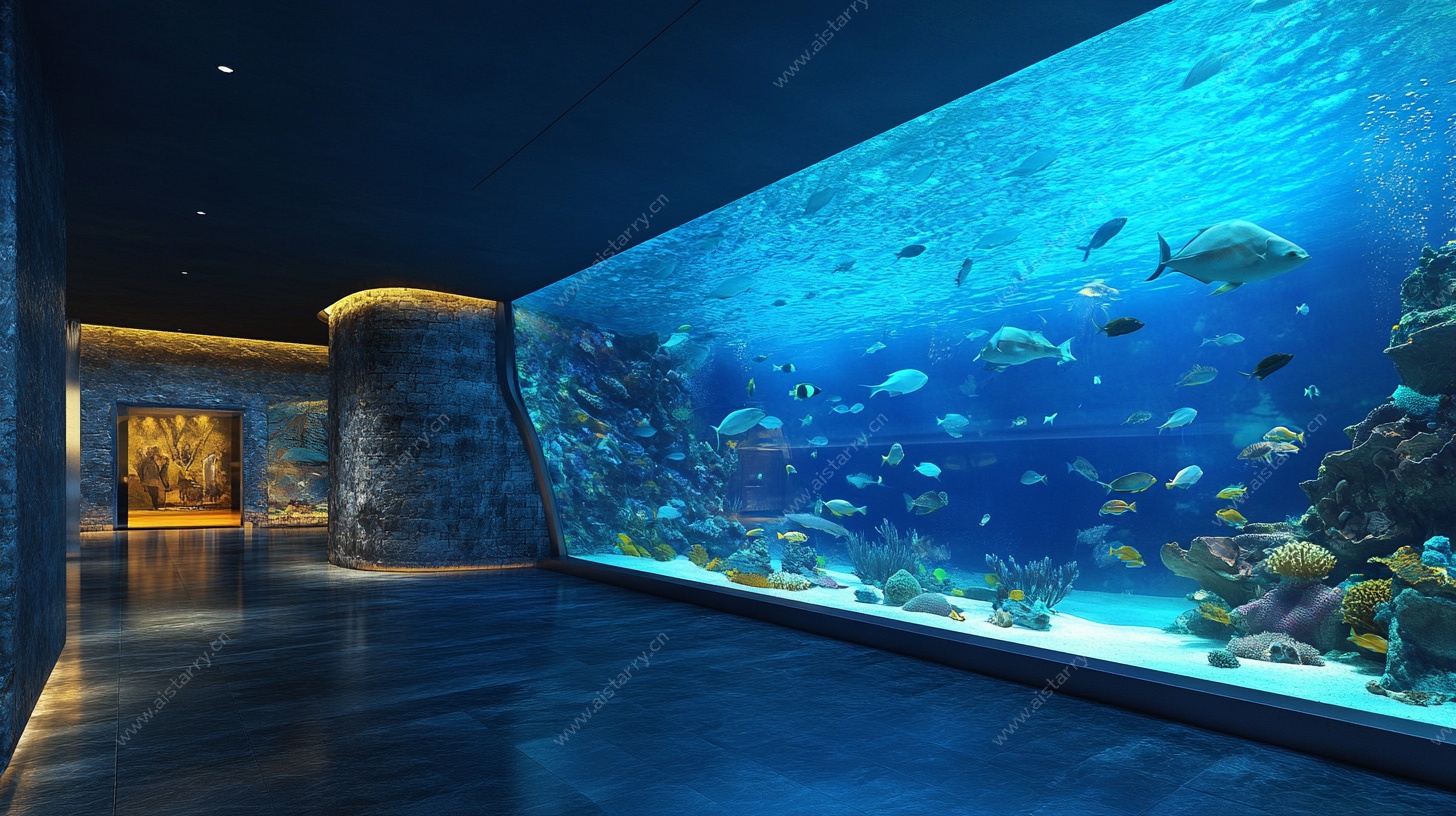 室内大型水族馆景观