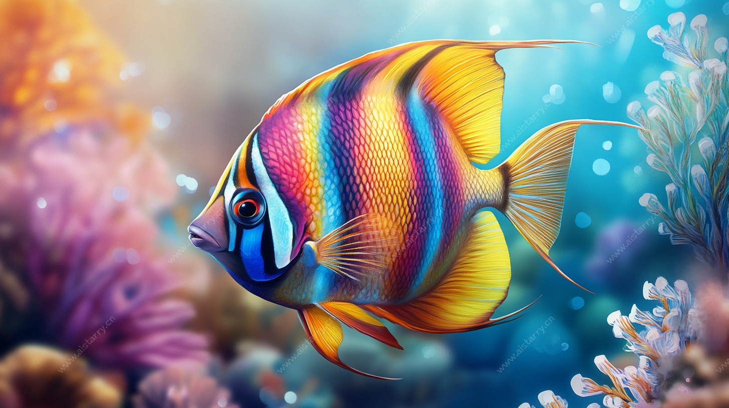 五彩斑斓的海底神仙鱼