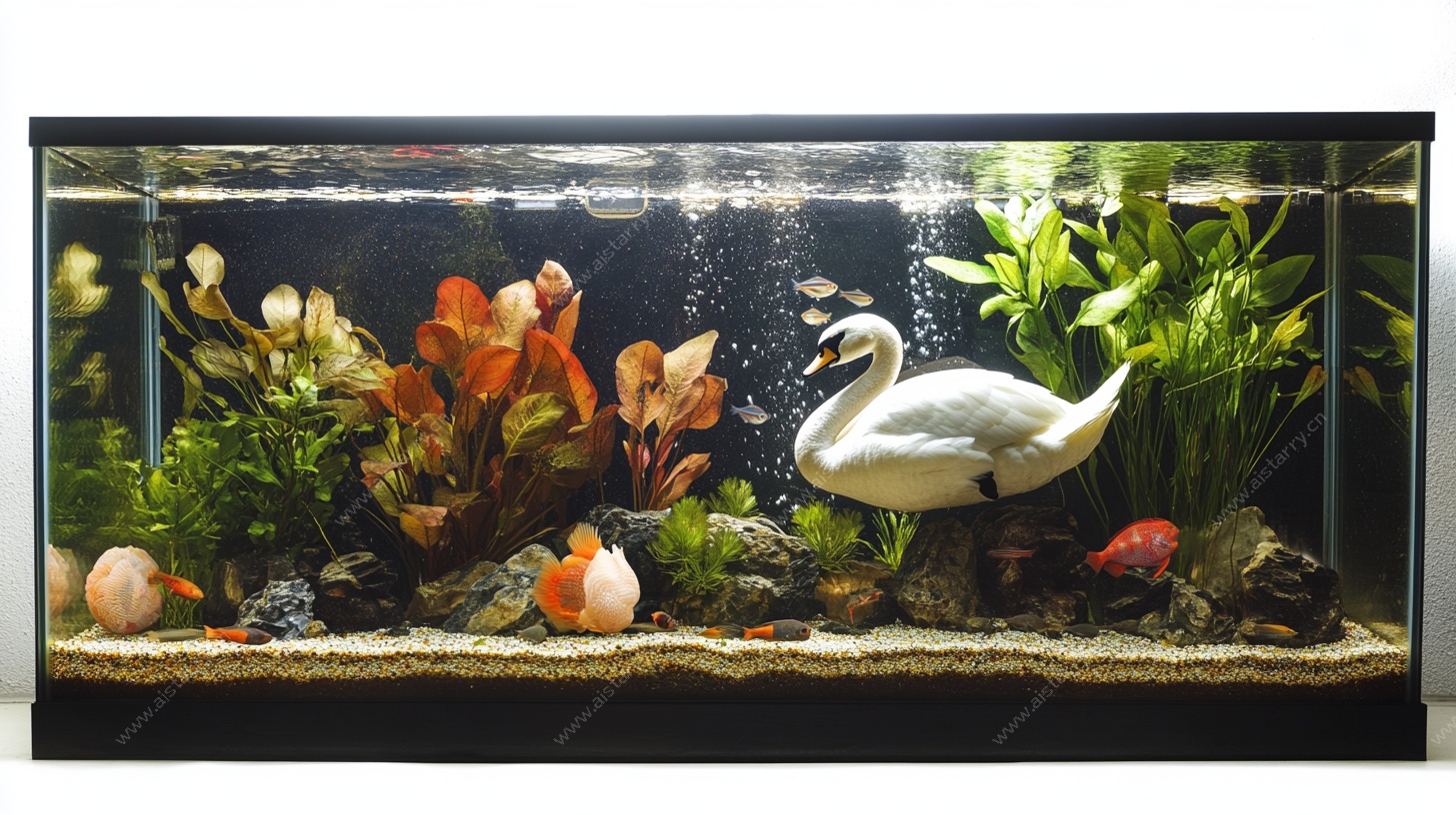 精致造景玻璃鱼缸景观