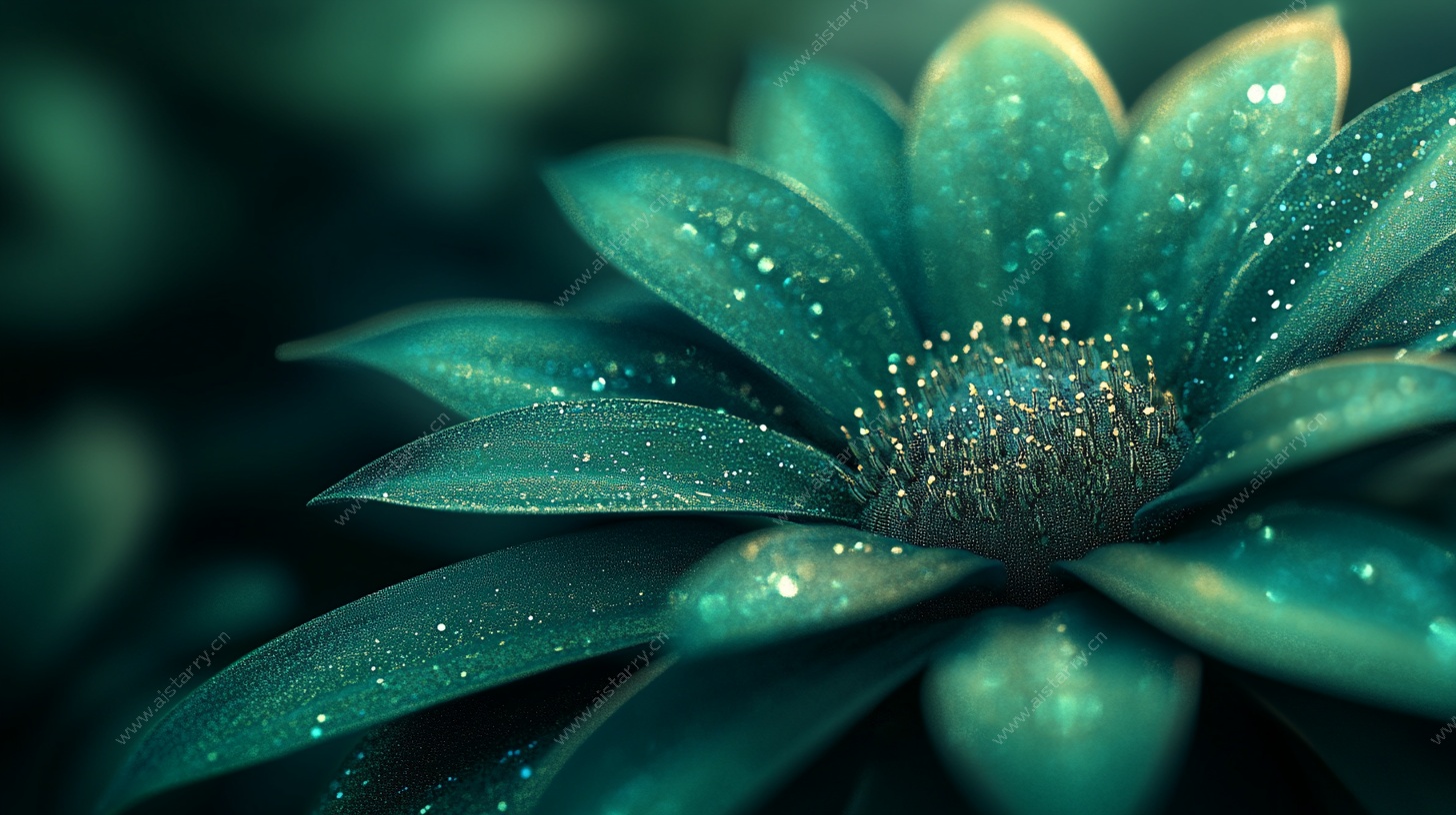 梦幻绿花的微观魅力