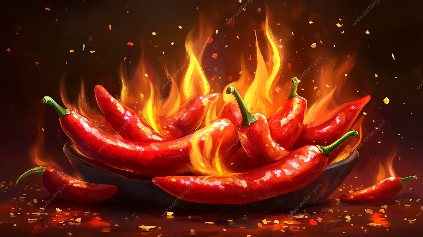 烈焰红辣椒激情盛放