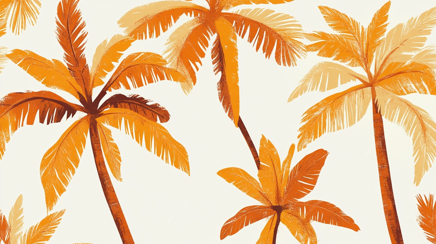 热带棕榈树图案背景图