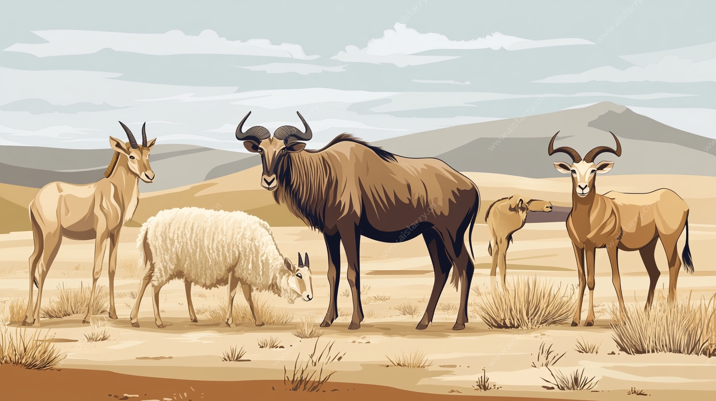 草原上的野生动物群像