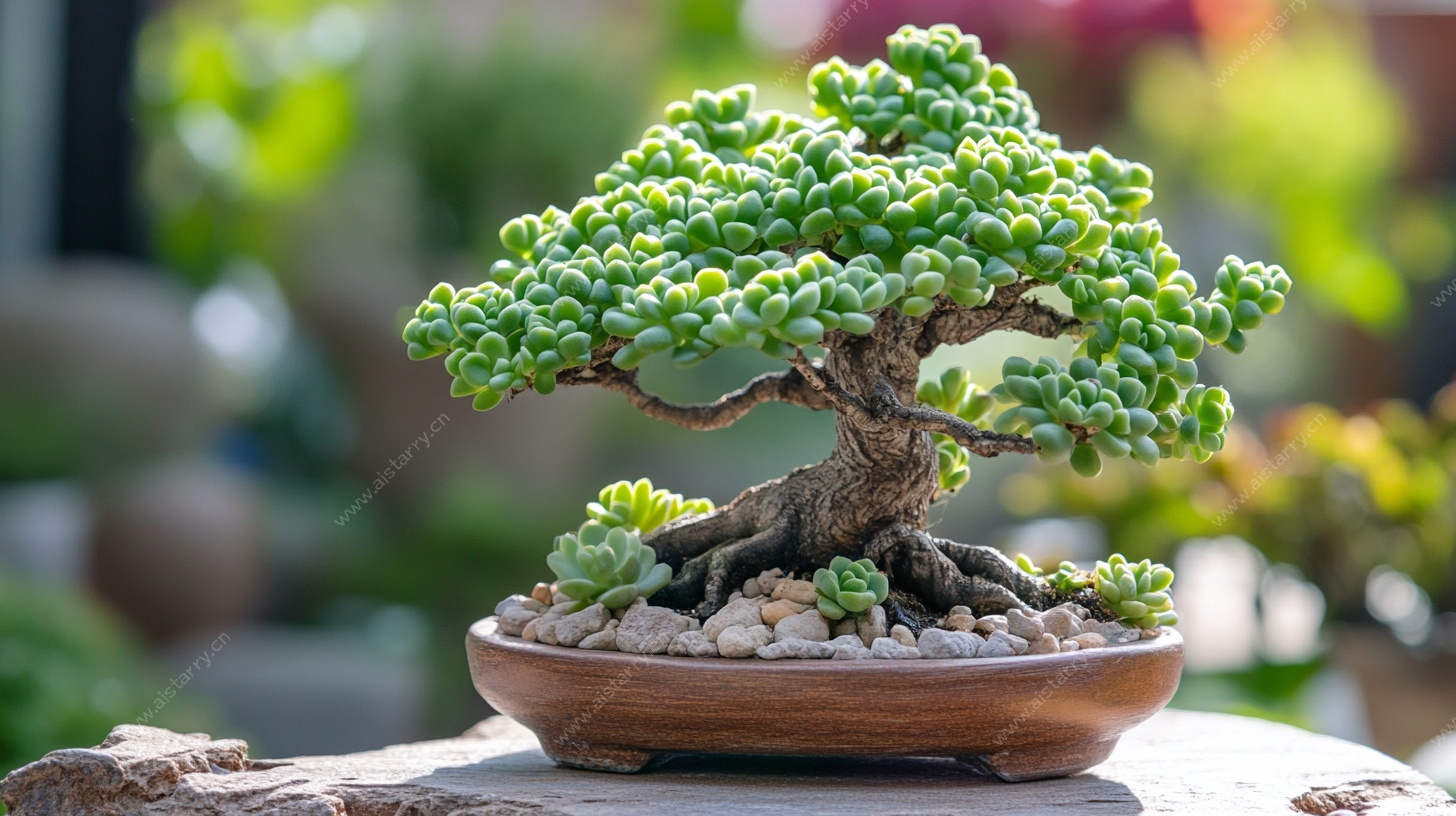 精致多肉盆景小景