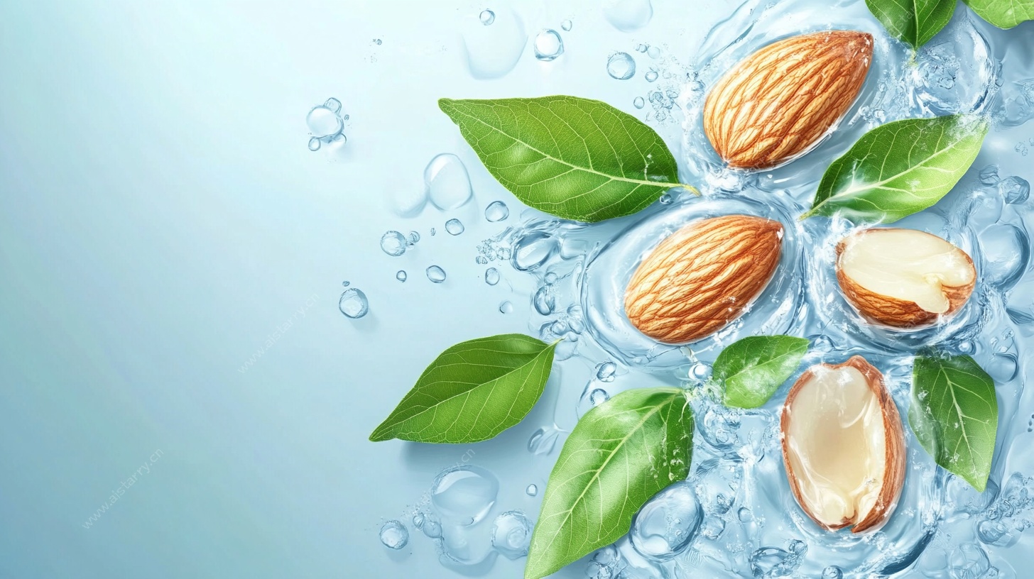 水润杏仁清新图