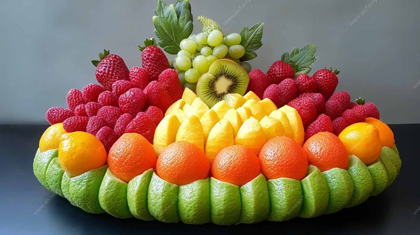缤纷水果拼盘艺术造型