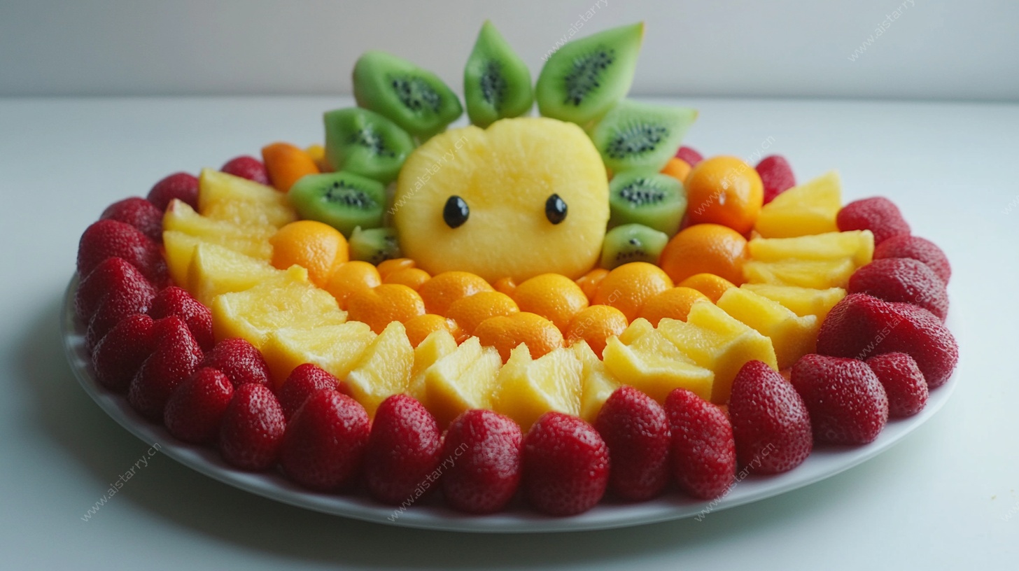 可爱水果拼盘造型