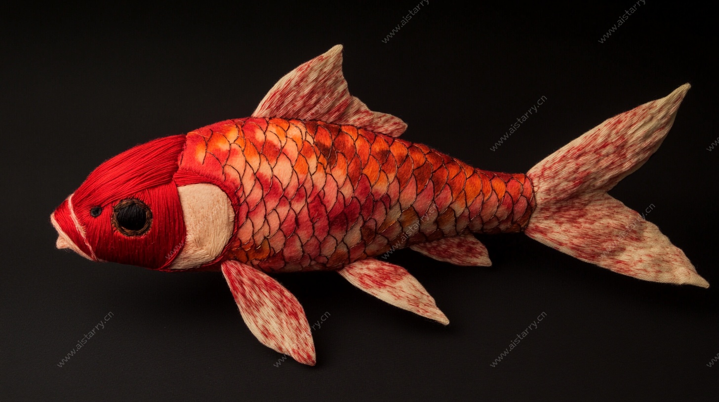 手工编织金鱼艺术品