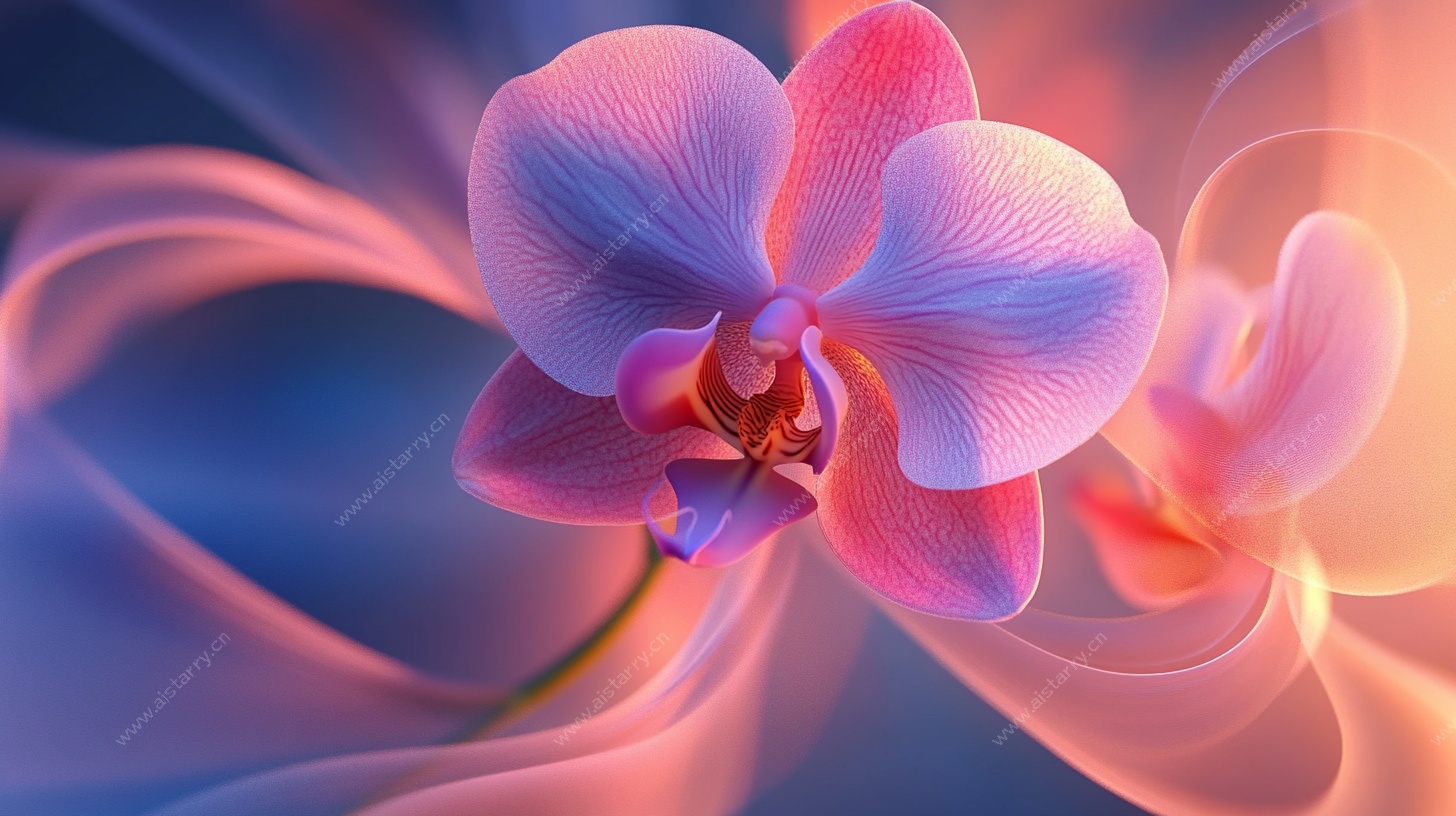 梦幻蝴蝶兰花卉艺术图