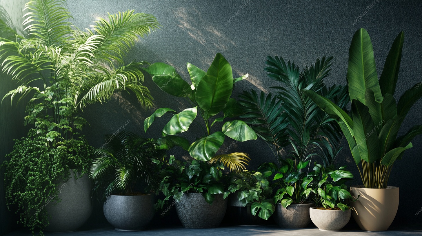 室内绿植组合 清新自然风