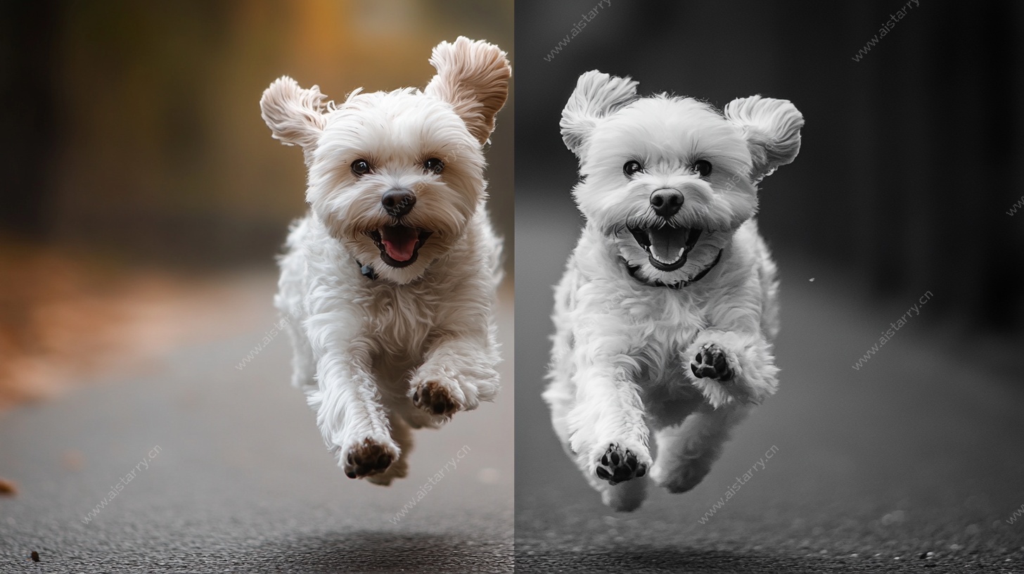 跳跃的萌犬双影