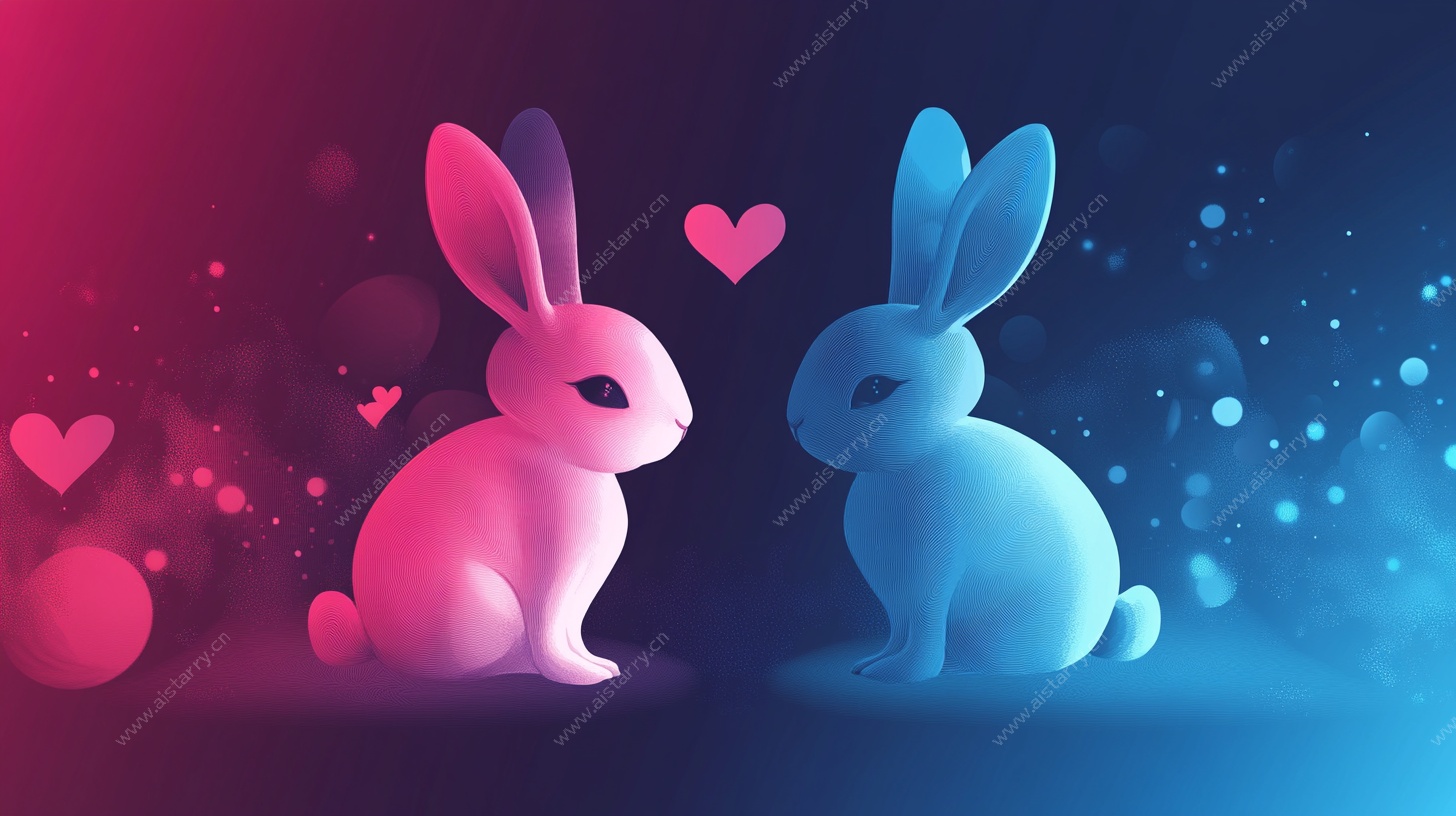 甜蜜兔侣 浪漫爱意
