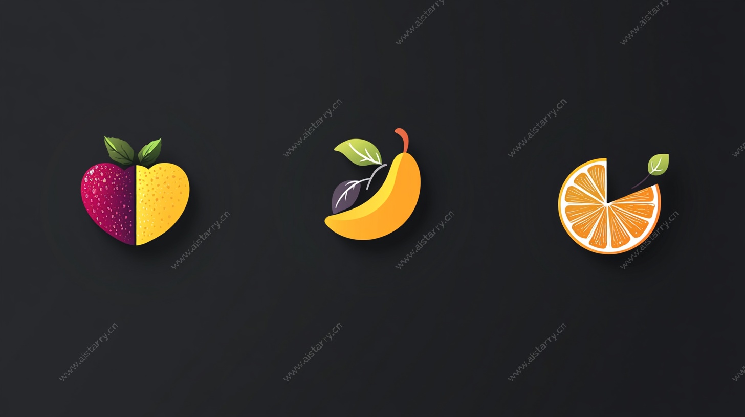 水果创意图标设计